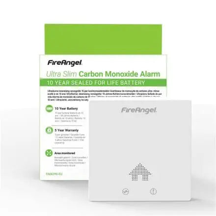 Ultra Slim Carbon Monoxide Alarm, Battery Powered